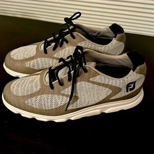 Footjoy Superlites XP Spikeless Lace Up Golf Shoes Mens 9M Grey 58025 EUC